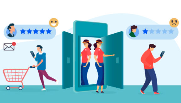 customer journey drawing