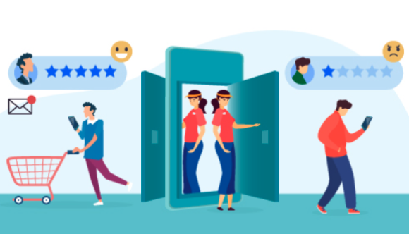 customer journey drawing