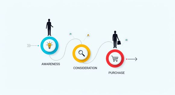 Diagram of a customer journey map